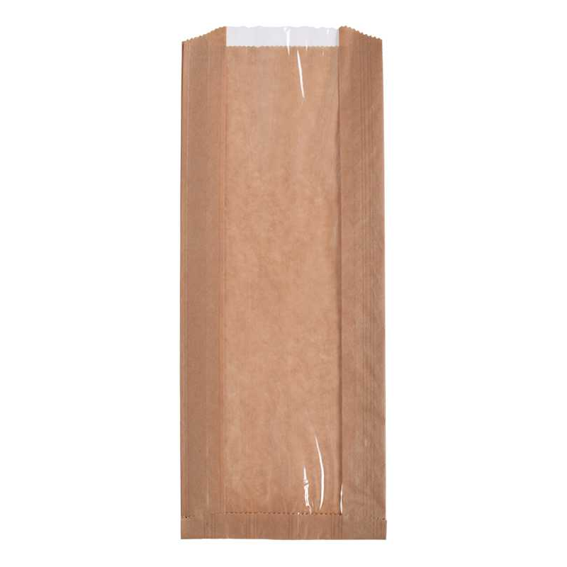 Etuis papier kraft brun à fenêtre