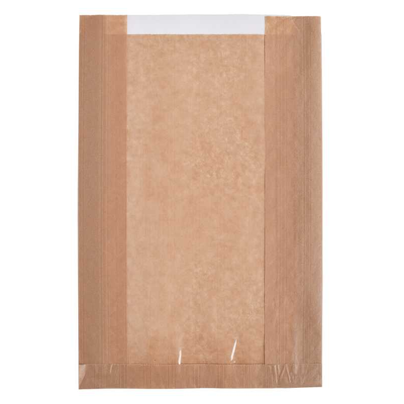 Etuis papier kraft brun à fenêtre