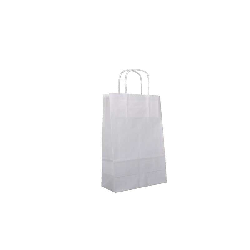 Sacs papier blanc avec poignées torsadées (Cabas Massilia®)