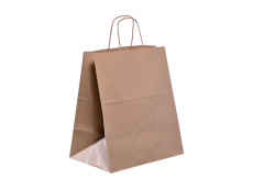 Sacs papier blanc avec poignées torsadées