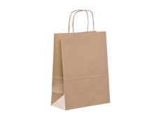Sacs papier blanc avec poignées torsadées