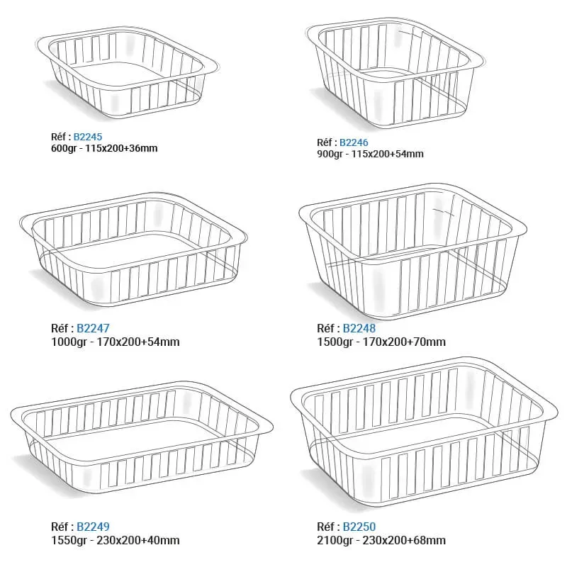 Barquettes plastique pour Maxi-Barcoper