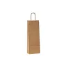 Sacs papier kraft avec poignées - 1 à 2 bouteilles