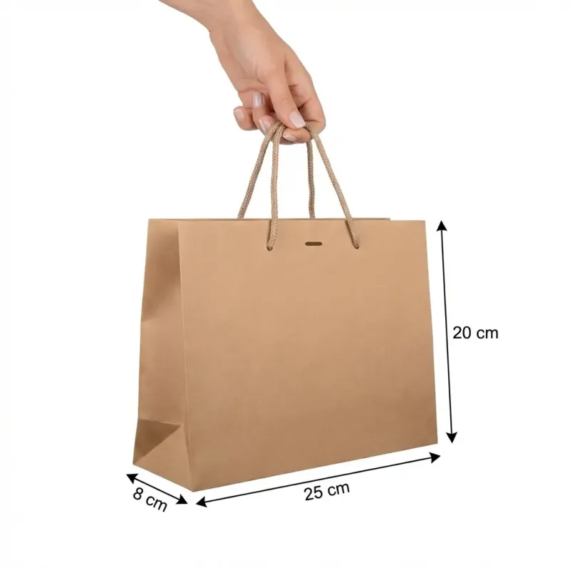 Sac en papier luxe noir – Élégance et qualité haut de gamme