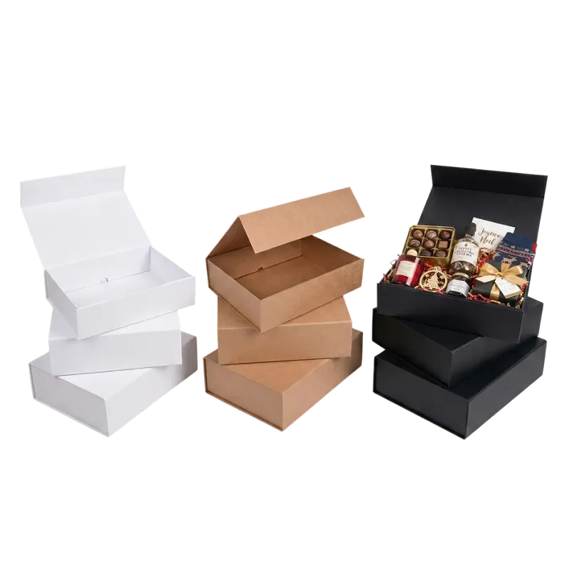 Boîte à rabat aimanté blanc – Coffrets aimantés haut de gamme pour vos produits