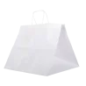 Sacs papier blanc poignées plates