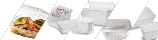 Barquettes PP pour le chaud - Fond transparent