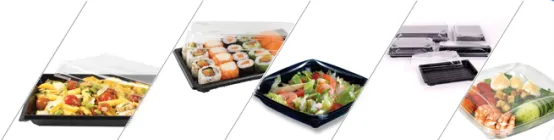 Barquettes plastique pour le froid - Fond noir